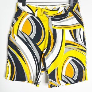 LOUDMOUTH Men's Golf Yellow Black White Shorts Size 30